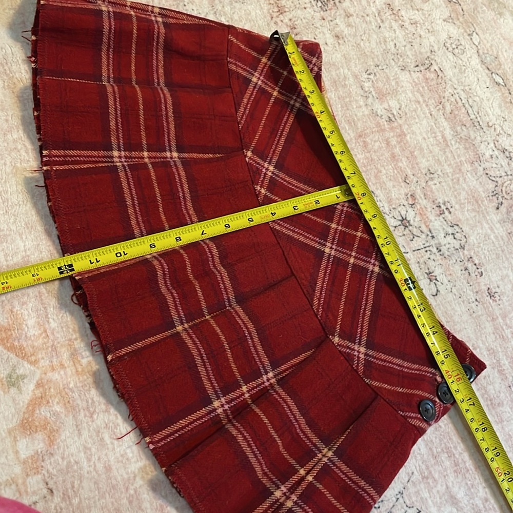 Rare!!Y2K Vintage Abercrombie micro mini wool blend skirt academia, school girl - Picture 7 of 7